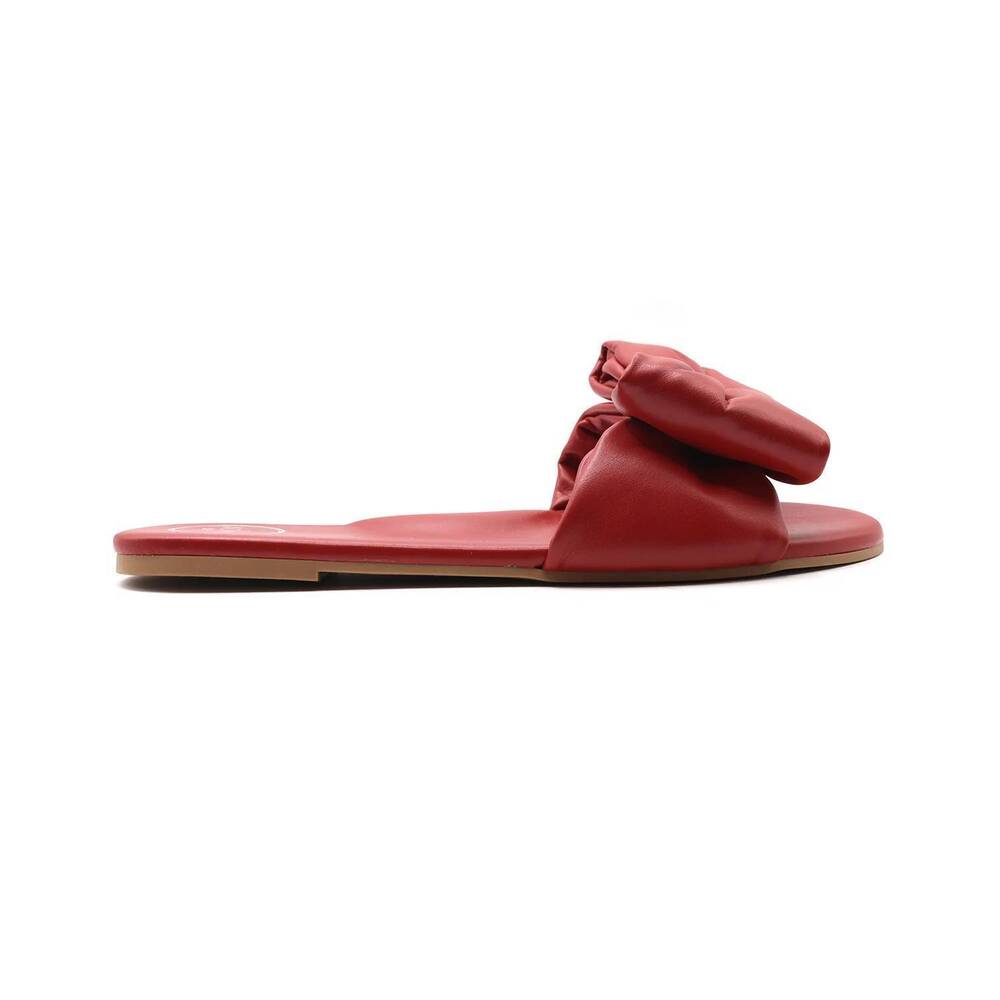NEW SOLEI SEA women's rafie bow slide sandal in poppy